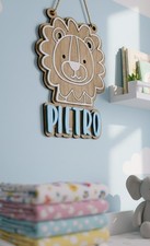 Ter Cartello In Legno Personalizzato Con Nome – Decorazione Da Parete Per Cameretta Bambini E Asilo – Larghezza 35 Cm, Colori E Font Scegliibili - 3