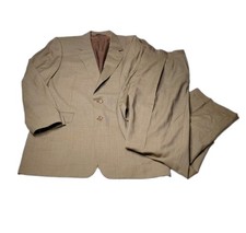 CANALI Mitchells of Westport Suit Mens 42R IT 52 Beige Super 120s Wool 2 button