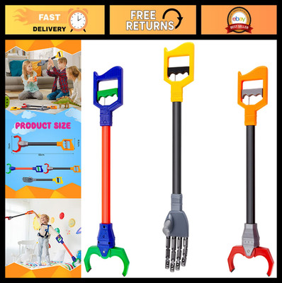 3 Pcs Interactive Claw Grabber Toy - Robotic Hand Tool for Kids, 18'' Long Arm