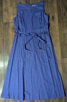 Jessica Howard Women's Periwinkle Blue Maxi Dress Linen Blend Tie Belted Size 16 | eBay Jessica Howard Women's Periwinkle Blue Maxi Dress Linen Blend Tie Belted Size 16 | eBay