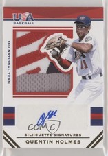 2017 USA Baseball Stars & Stripes Jersey Prime 16/25 Quentin Holmes Auto a8r