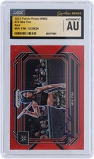 Mia Yim WWE Signed 2023 Panini Prizm Red Prizm #74 #/299 CGC Fanatics Card