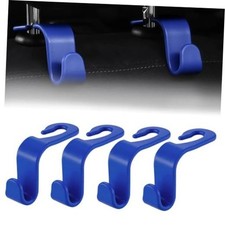 Purse Hook for Car Car Purse Hook Headrest Hooks, 360  Rotatable 4 PCS Blue