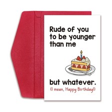 Funny Birthday Card Gifts for Men Women, Hilarious Bday Card for Him Her Best...