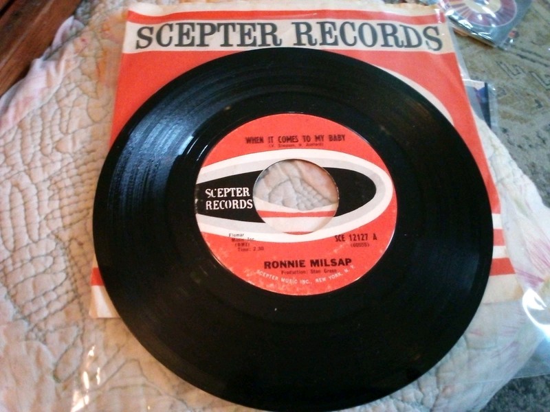Ronnie Milsap- When It Comes To My Baby- 45 Record Sceptor 1966 Soul/ Funk VG+
