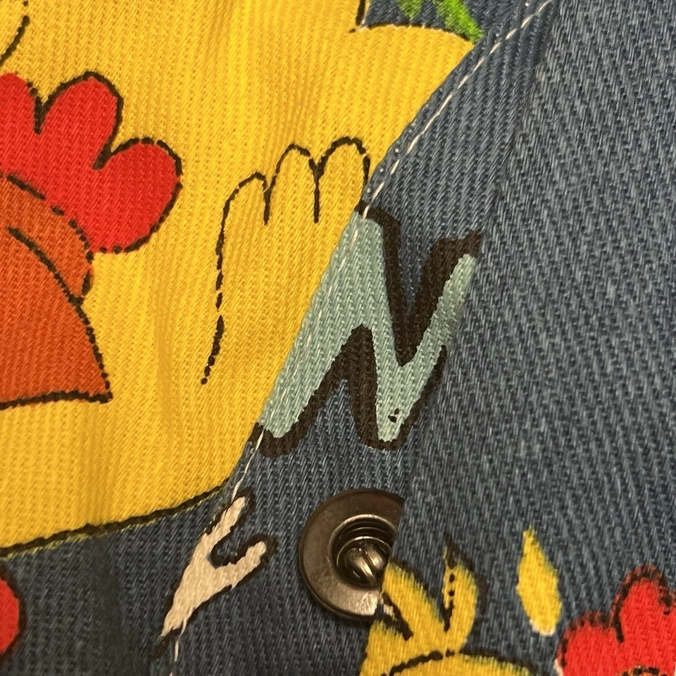 Mono Liberty De Colección Talla 16 Hee Haw Estampado Completo Denim Baberos 28x29 Raro Años 70 Foto 4 de 4