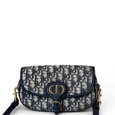 Dior East West Bobby Flap Black Grey Oblique (pp061726a2r)