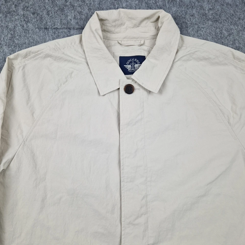 Dockers куртка мужская большой бежевый Mac пальто легкий Smart повседневный офис новый с Ярлыками - Изображение 4 из 4