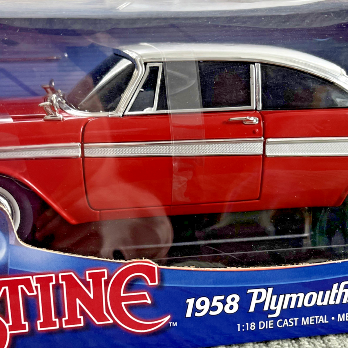 Christine 1958 Plymouth Fury 1:18 Diecast Car Red/White Brand New