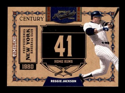 REGGIE JACKSON 2008 PLAYOFF PRIME CUTS #41 CENTURY TIMELINE #3/5 (RARE) BG1217