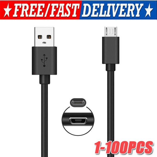 3/6ft Micro USB Fast Charging Cable Cord For Samsung Android Phone Charger LOT
