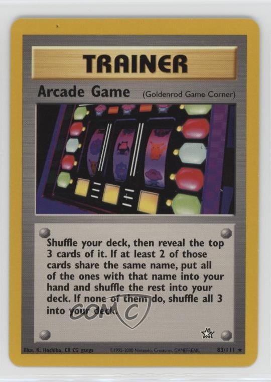 Arcade Game Pokemon Neo Genesis #83 2000