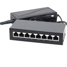 24V 72W 8 Ports 6 PoE Passive PoE Switch Injector for UBNT AP UAP AC LITE LR