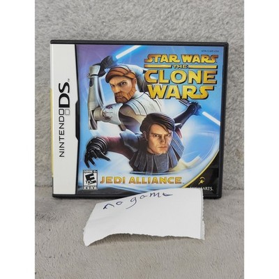 Star Wars The Clone Wars Jedi Alliance Nintendo DS Case and Manual ONLY No Game