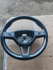 SKODA SUPERB B8 MK3 MULTIFUNCTION LEATHER STEERING WHEEL 5E0419685A 2016