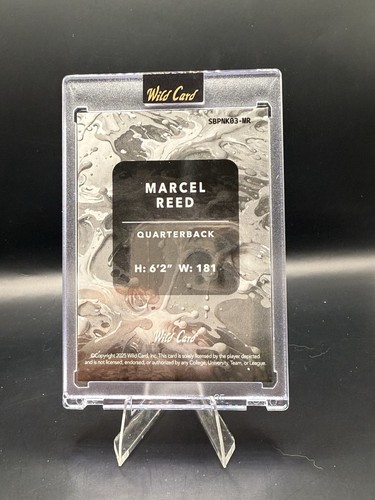 Marcel Reed | 2025 Wild Card Splat | Foglio Caleidoscopio /6 | #SBPNK03-MR Aggies - Foto 2 di 2