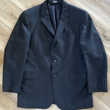 Jos A Bank Black WOOL Suit Jacket 42R Blazer Classic Business Office Career