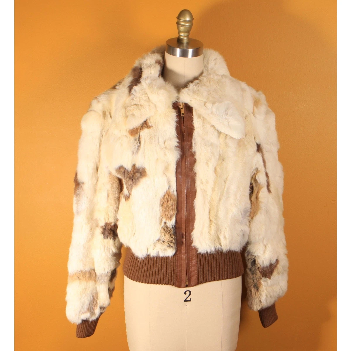 Rabbit Fur Multi-Color Vintage Coats, Jackets & Vests for Women