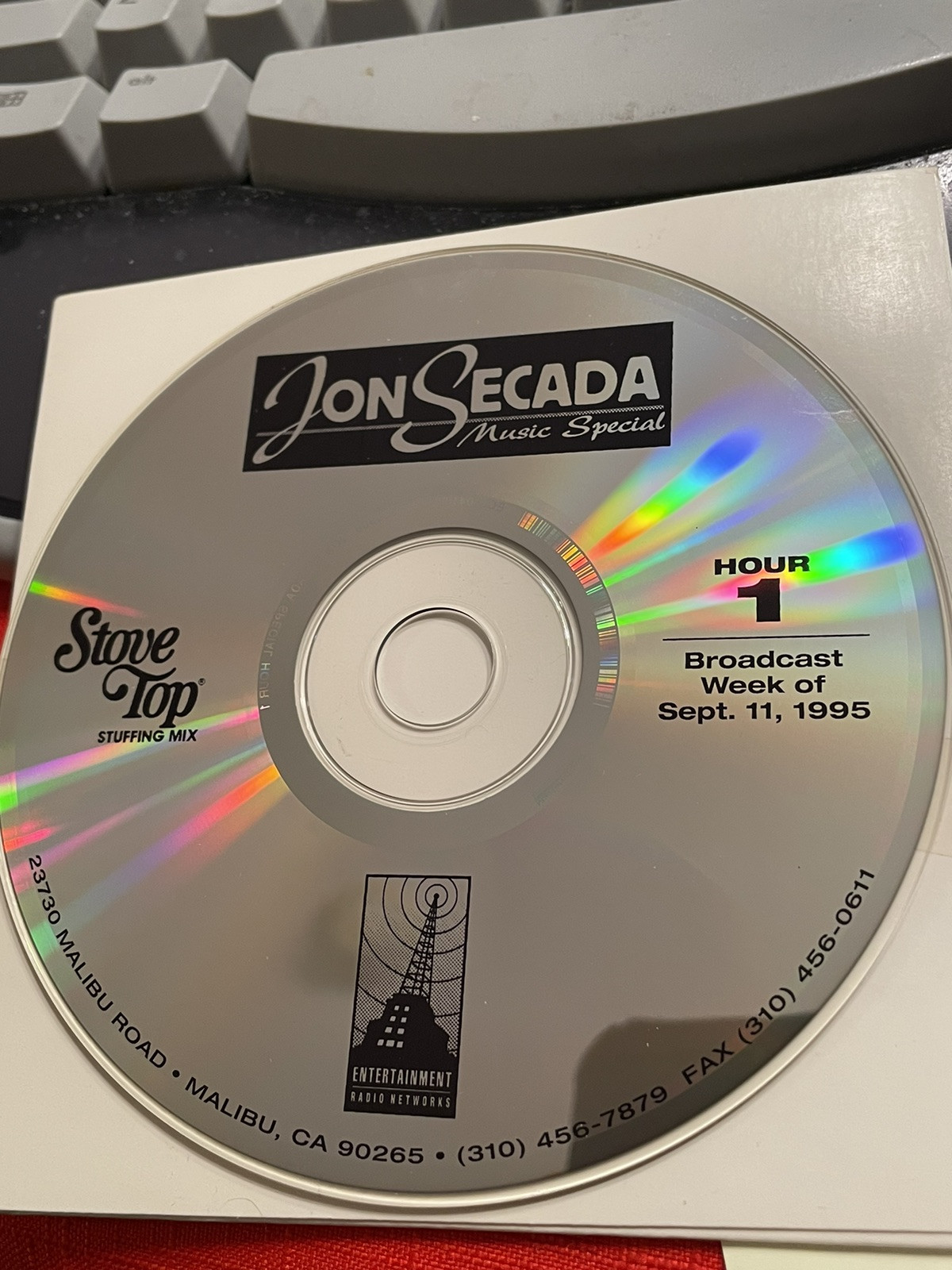 Jon Secada Music Special 2 CD's without Cues. Stove Top Entertainment  9/11/95