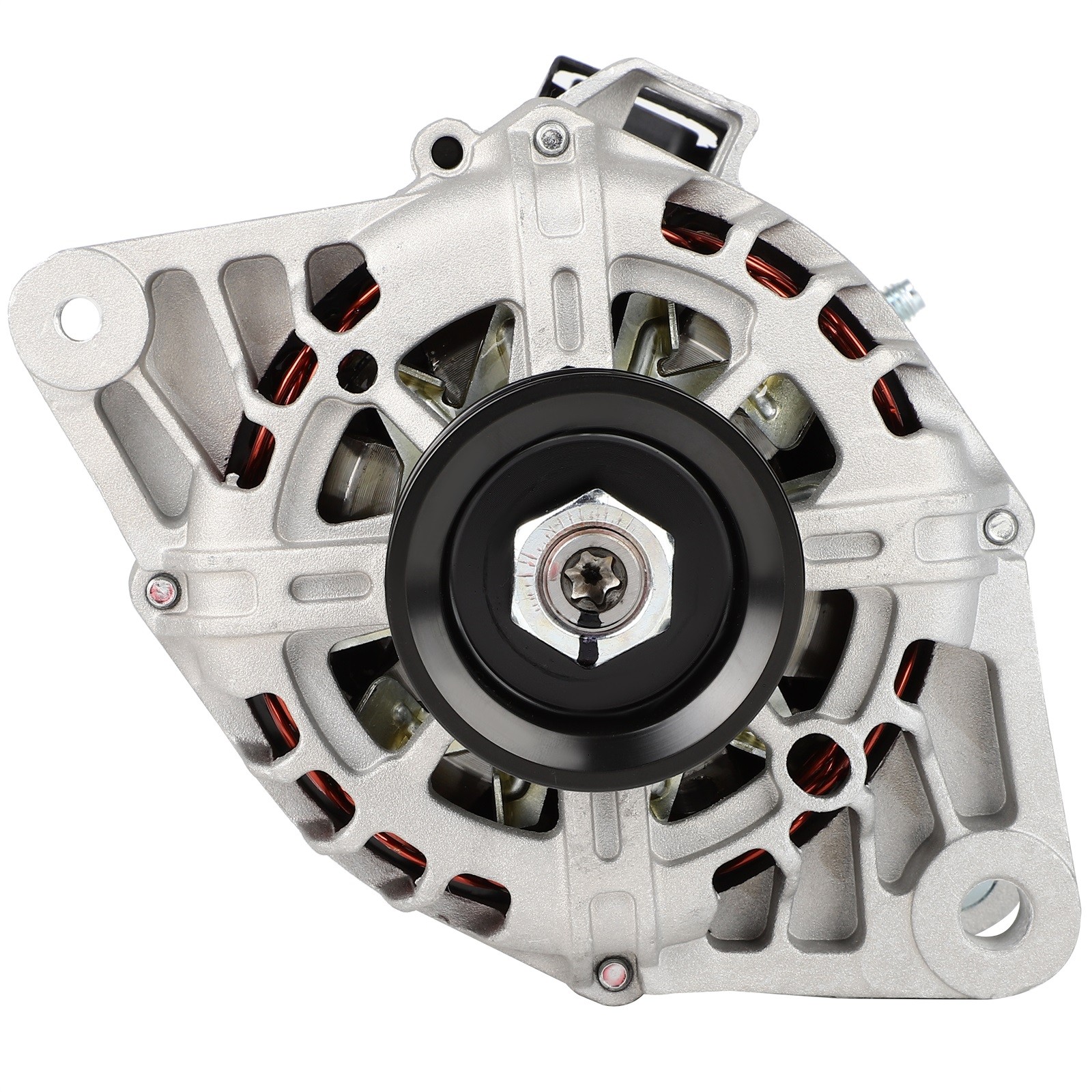 11471 Alternator for Kia Soul 2010-2011 L4 1.6L 90 A 12 Volt CW 6-Groove Pulley