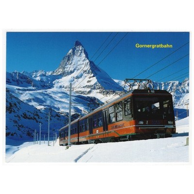 AK Eisenbahn Schweiz / Zermatt, Gornergratbahn, Matterhorn 4478 m, Mt. Cervin