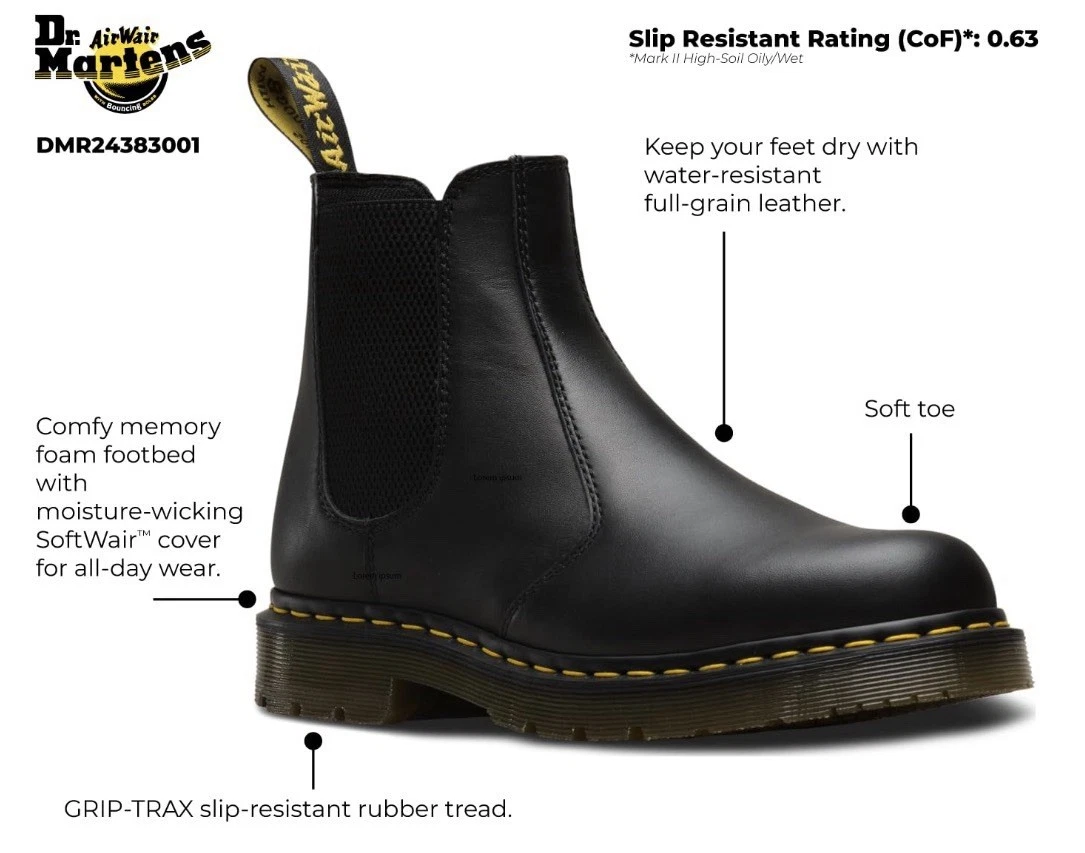 Dr. Martens Leather Upper Chelsea Boots for Men for Sale  display picture 3