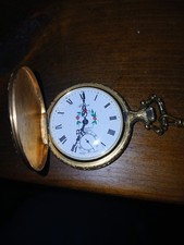 ARNEX VINTAGE 1950S DEER 17 JEWEL INCABLOC POCKET WATCH RUNS FREE SHIPPING
