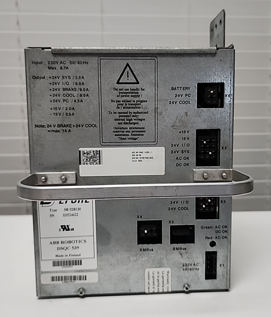 ABB Robotics DSQC 539 Type SR 92B130 Power Supply [1WS4-6]