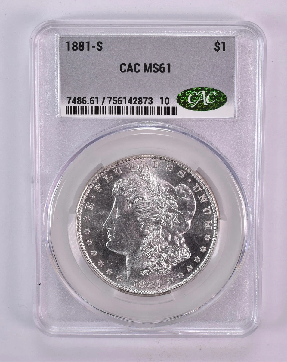 MS 61 Graded 1881 Year Morgan US Dollars (1878-1921) for sale | eBay