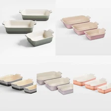 Le Creuset ® Heritage Rectangular Baking Dishes, Set of 3 - FULL COLOR
