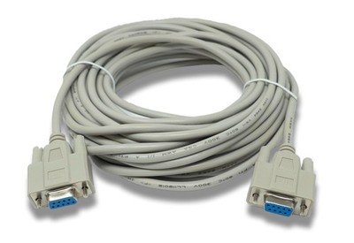 SYSTEM-S D Sub Nullmodem Kabel 10 m 9 Pin Buchse zu Buchse RS232 DB9 Adapter in