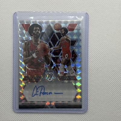 Artis Gilmore Collage Mosaic Prizm Autograph 2022-23 Silver Auto #CM-GIL Bulls