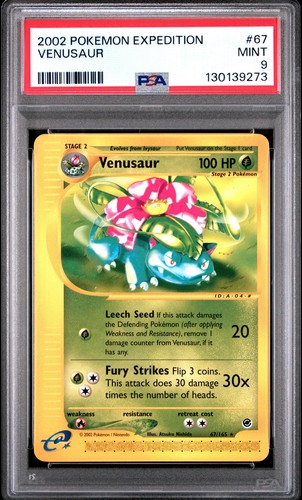 Venusaur graded PSA 9 for sale on eBay