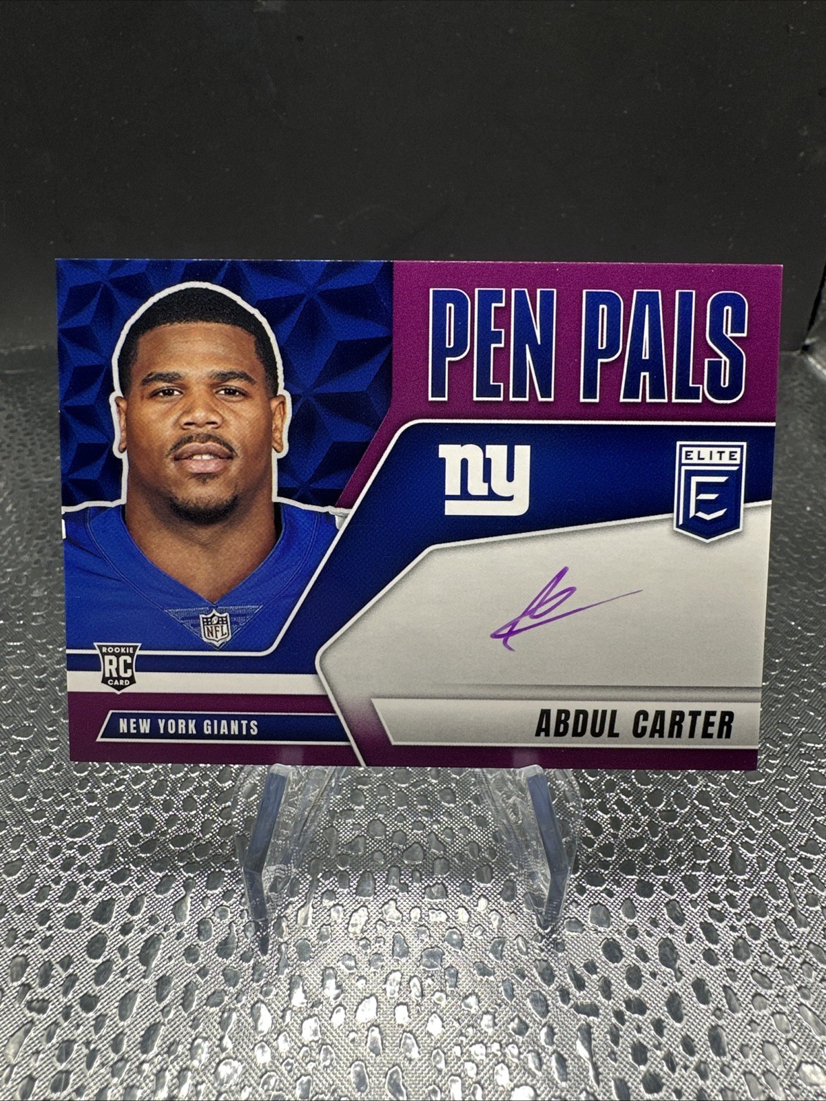 2025 Donruss Elite - Abdul Carter Pen Pals - Purple Ink (RC)