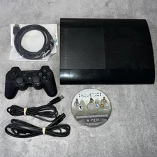 Sony Playstation 3 PS3 Super Slim 250GB Console-1 game-Controller Cech-4201b