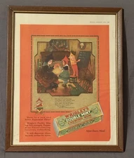 1928 Authentic Original Wrigleys Gum/Sunkist Oranges Advertisement 12w X 15h
