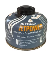 Jetboil Jetpower Isobutane Propane Mix 3.53 Oz Camping Stove Fuel Sealed
