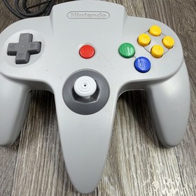 Genuine Nintendo 64 N64 OEM NUS-005 Controller Gray Joystick 9/10 TESTED