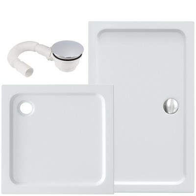 VILSTEIN Duschtasse Duschwanne Flach 80x80 90x90 120x90 120x100 | 70 bis 120 cm