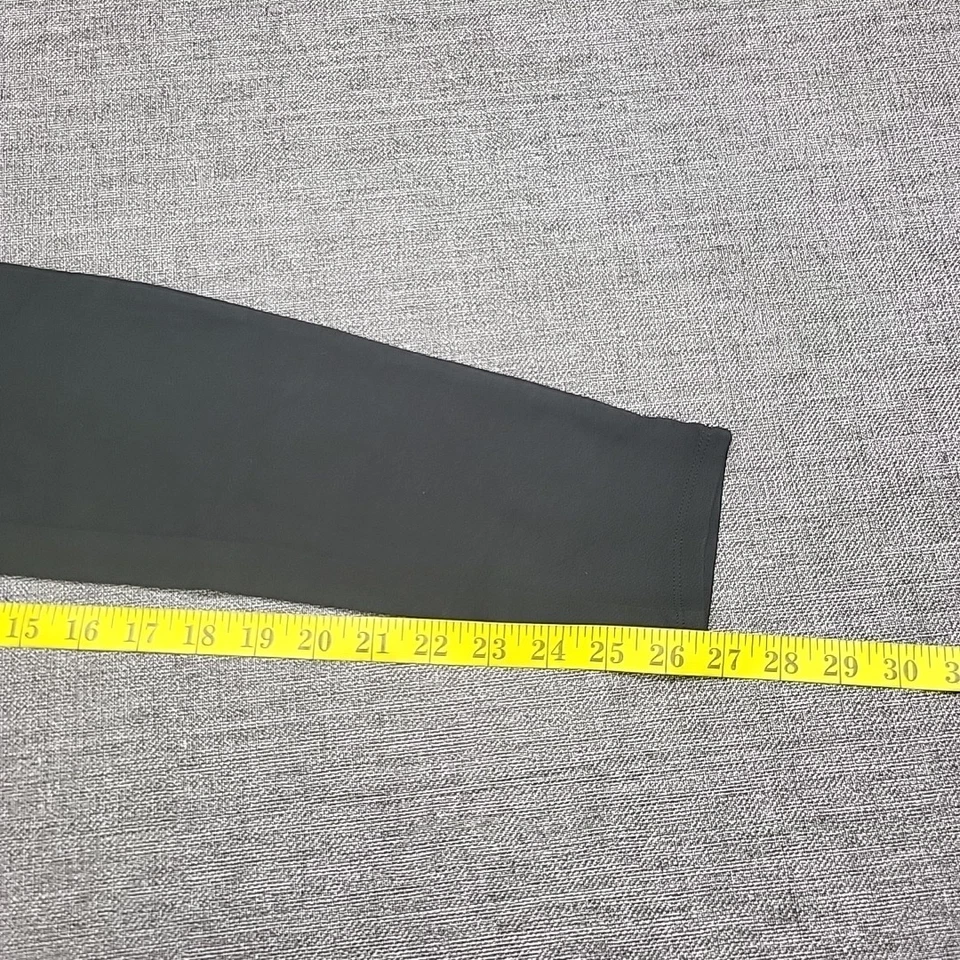 Leggings de crepé tejidos con curvas para niña talla grande negros pantalones de yoga activos Foto 4 de 4