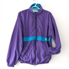 Vintage TYR Retro Sportswear Tracksuit Purple / Turquoise Jacket Size Small