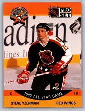 Steve Yzerman Detroit Red Wings 1990-91 All Star Game Pro Set Hockey #347