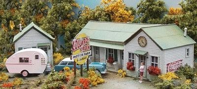 Bar Mills 0872 HO Scale Collard's Creek Motor Park - Laser-Cut Wood