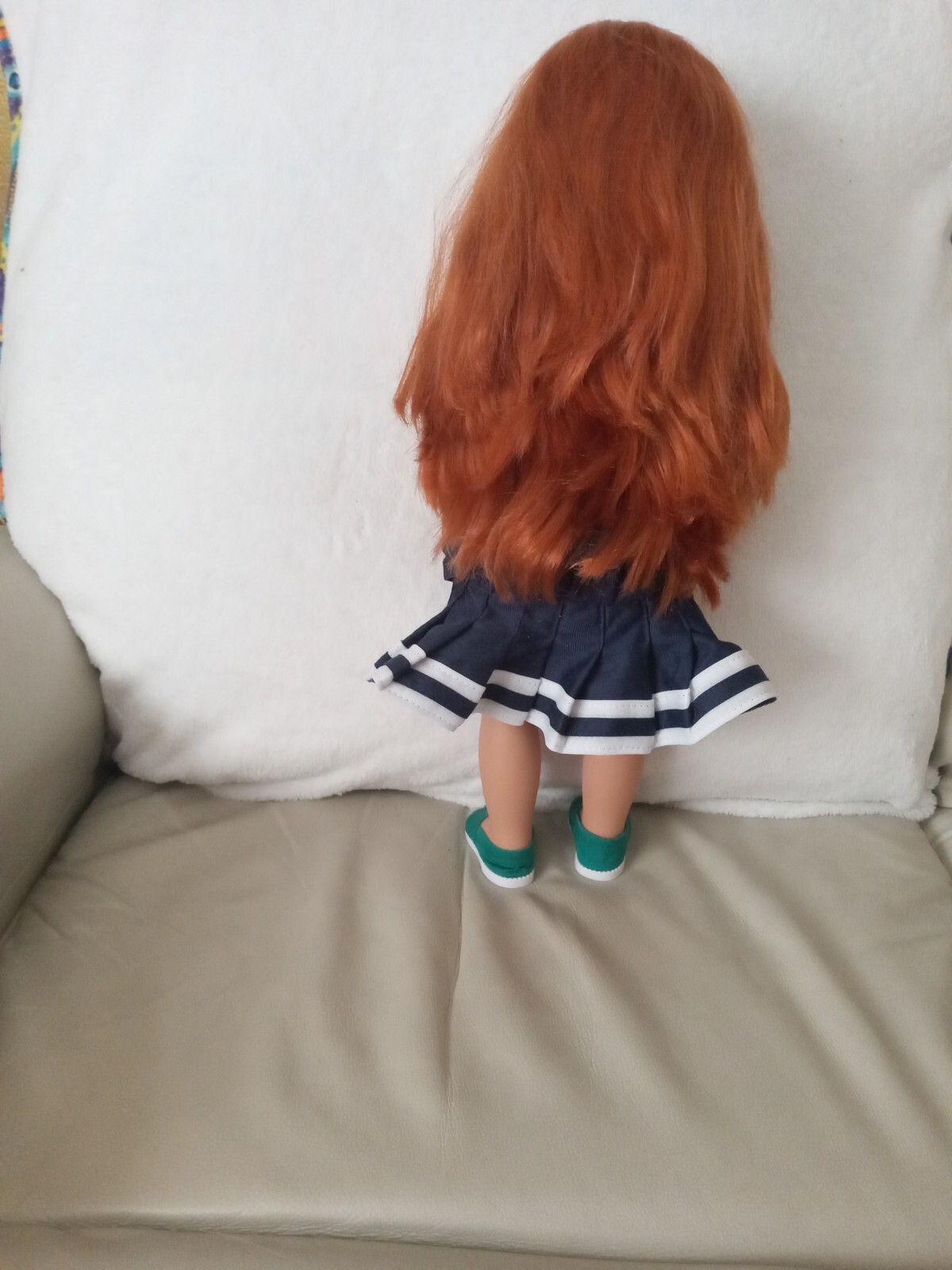 our generation battat doll 19 inch Red hair cheerleader outfit 