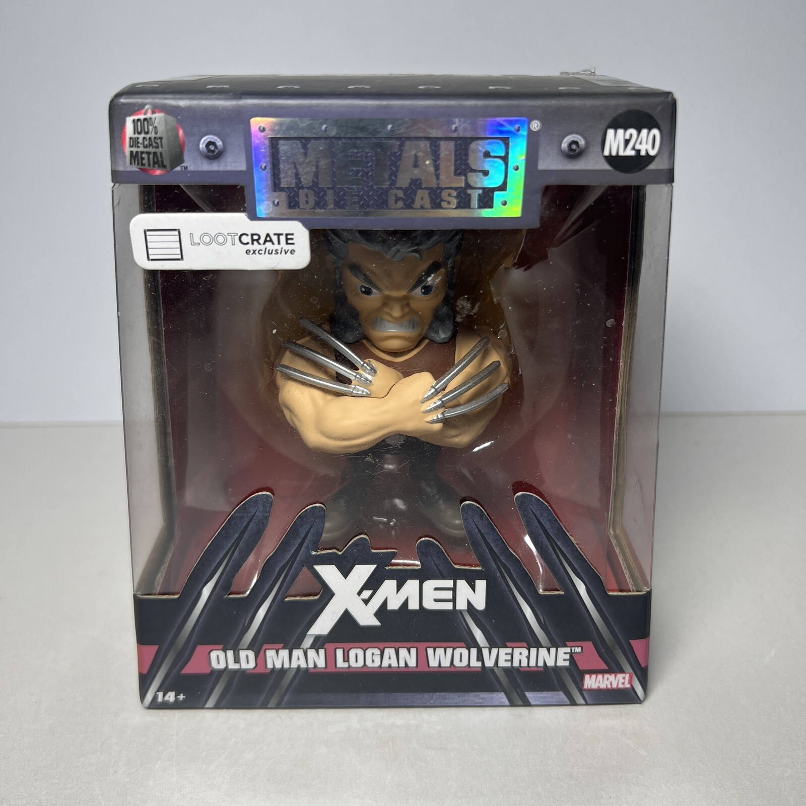 Metals Die Cast Xmen Old Man Logan Wolverine Figure Lootcrate Exclusive M240 NEW