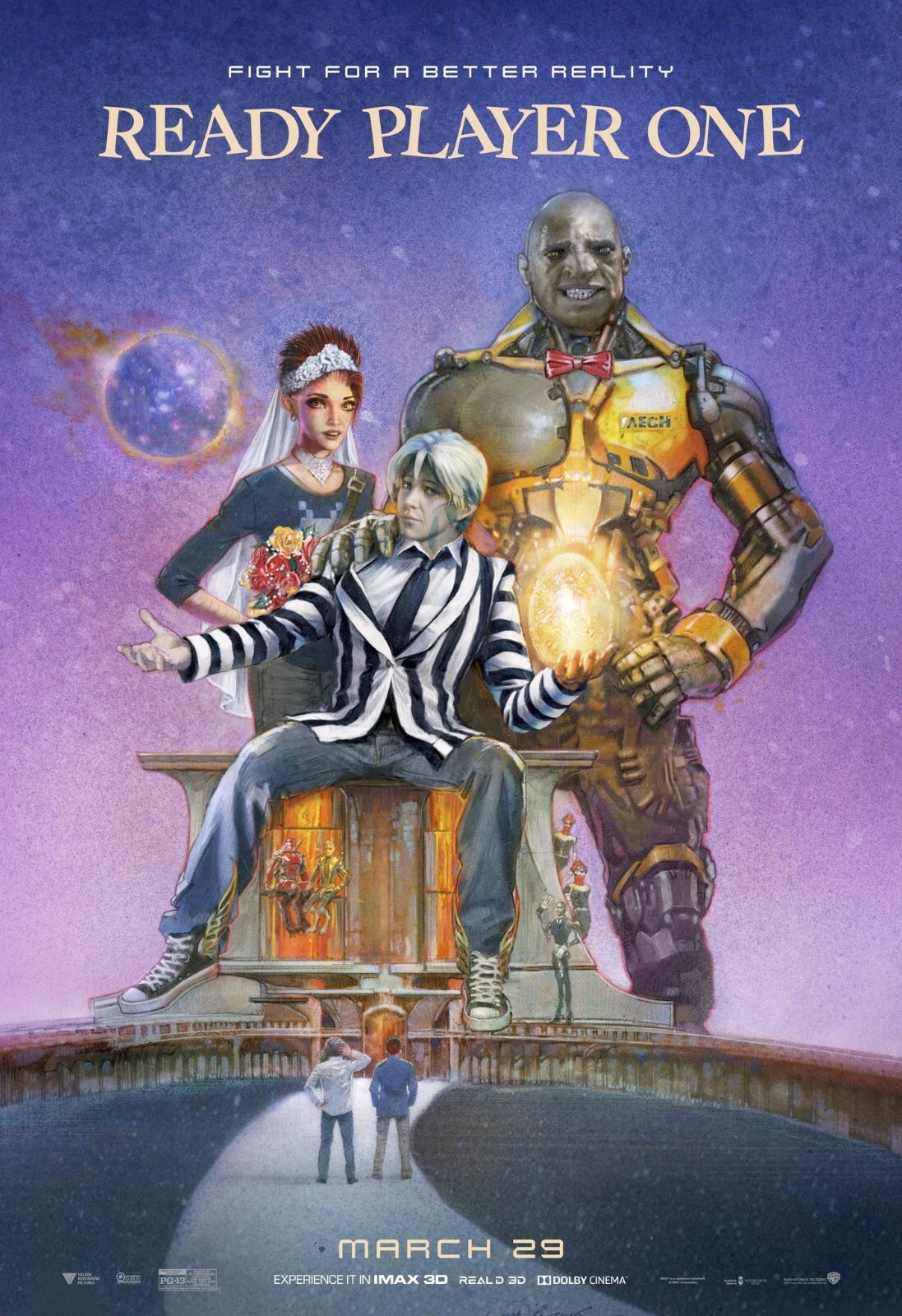 2018 Ready Player One Movie Poster 11X17 Wade Watts Back To The Future 🍿