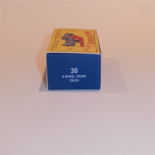 Matchbox Lesney 30b Magirus-Deutz 6-Wheel Crane Empty D Style Repro Box - Picture 3 of 4