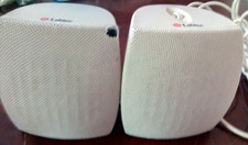 Labtec White Computer Speakers-Rare-SHIPS N 24 HOURS