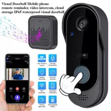 Smart Video Doorbell Wireless Door Bell Phone Ring Intercom Security Camera