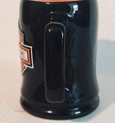 HARLEY DAVIDSON Motor Cycles Coffee Mega Mug Xpres Black Orange 